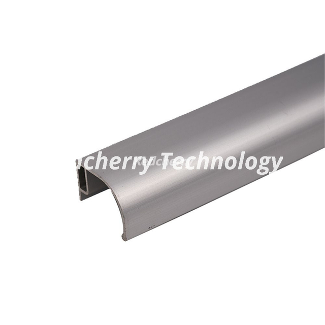 Perfil de riel de aluminio anodizado 6063 T5 para herrajes para puertas corredizas y muebles