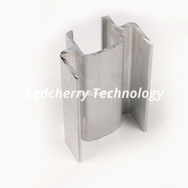 Perfil de extrusi&oacute;n de aluminio en forma de U de doble ranura para estructuras estructurales