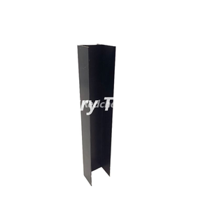 Profilo del canale in alluminio a forma di U nero | Canale a U in alluminio decorativo e strutturale
