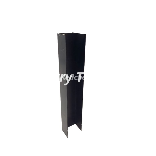 Perfil de canal de aluminio en forma de U negro | Canal en U de aluminio decorativo y estructural