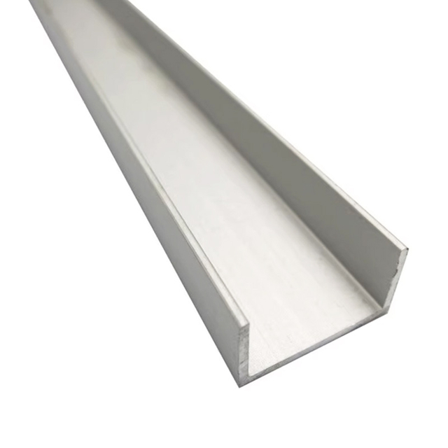 Rainure en aluminium en forme de U